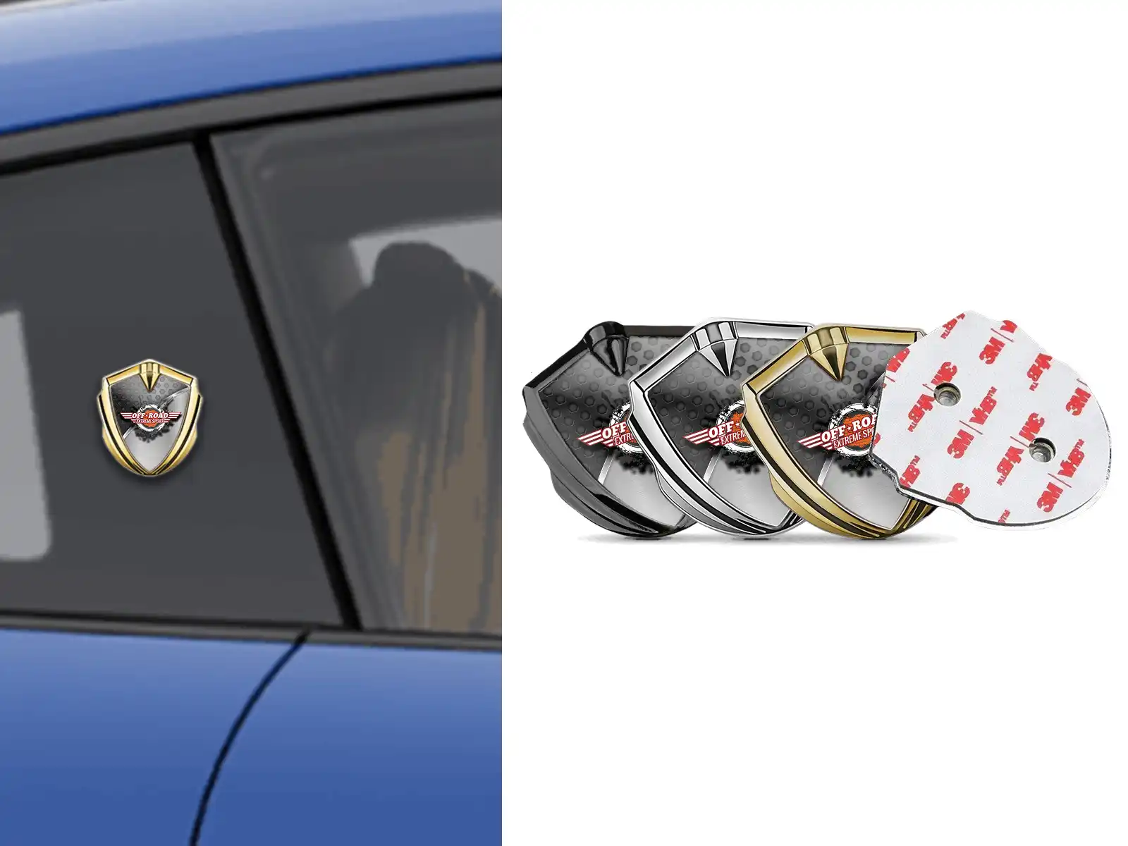 Domed Emblem Badge Luxury Design Alloy Finish